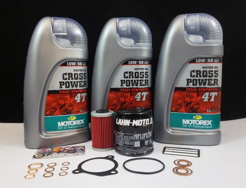 KTM LC4 400-660 Service Kit Motorex CROSS POWER 10W50